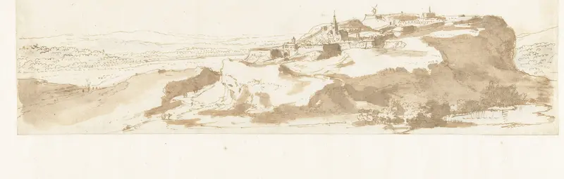 Gezicht op Le Mont Hulin Wall Art by Jan Peeters (I) - High-Resolution Digital Print