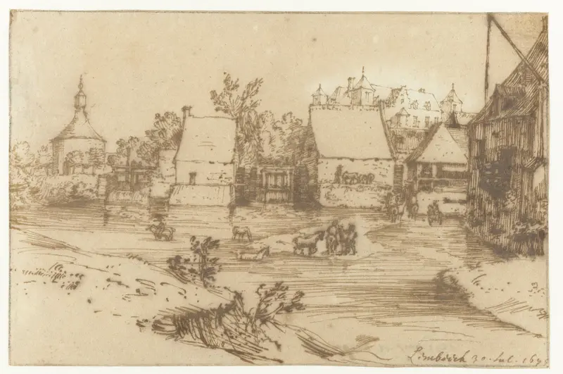 Gezicht op Lembeek Wall Art by Constantijn Huygens (II) - High-Resolution Digital Print
