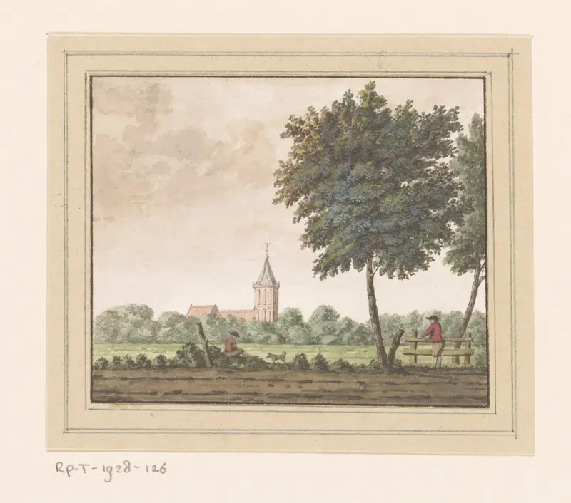 Gezicht op Loosdrecht Wall Art by anonymous - High-Resolution Digital Print