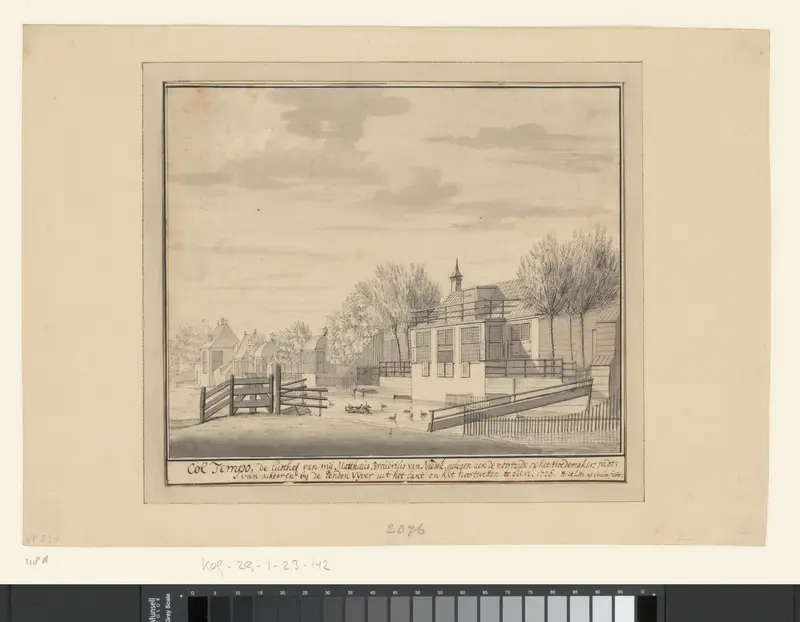 Gezicht op Lusthof Col Tempo Wall Art by Unknown - High-Resolution Digital Print
