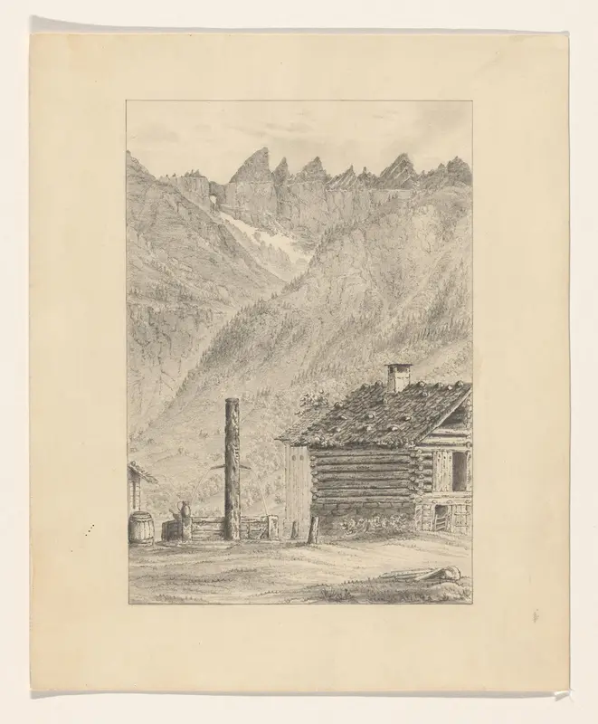 Gezicht op Martinsloch bij Elm te Zwitserland Wall Art by Unknown - High-Resolution Digital Print