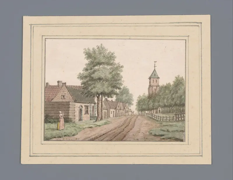 Gezicht op Meliskerke te Zeeland Wall Art by anonymous - High-Resolution Digital Print