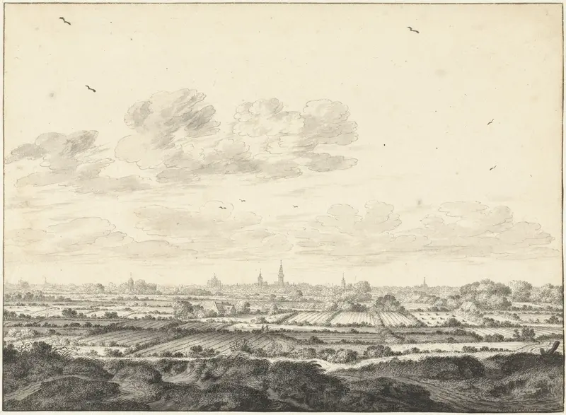 Gezicht op Middelburg Wall Art by Johannes Goedaert - High-Resolution Digital Print