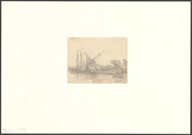 Gezicht op molen bij de Watergraafsmeer Wall Art by Unknown - High-Resolution Digital Print
