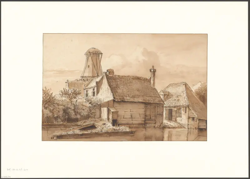 Gezicht op molen Het Blok Wall Art by Unknown - High-Resolution Digital Print