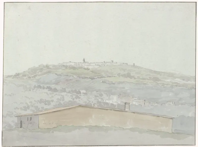 Gezicht op Montefusco Wall Art by Louis Ducros - High-Resolution Digital Print