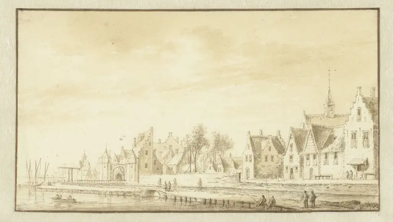 Gezicht op Montfoort Wall Art by Abraham Rademaker - High-Resolution Digital Print