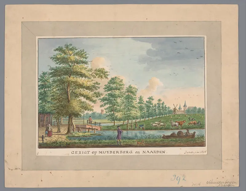 Gezicht op Muiderberg en Naarden Wall Art by Unknown - High-Resolution Digital Print