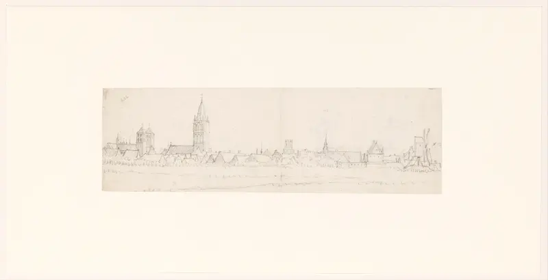 Gezicht op Münster vanuit het zuidoosten Wall Art by Gerard ter Borch (II) - High-Resolution Digital Print