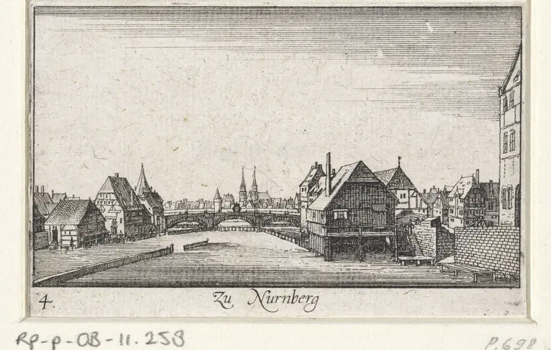 Gezicht op Neurenberg Wall Art by Wenceslaus Hollar - High-Resolution Digital Print
