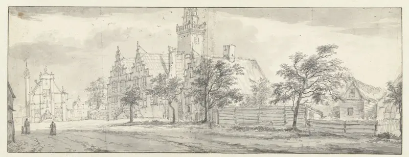 Gezicht op Nieuwkoop Wall Art by Jan Abrahamsz. Beerstraten - High-Resolution Digital Print