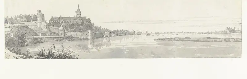Gezicht op Nijmegen en de Waal Wall Art by Jan de Beijer - High-Resolution Digital Print