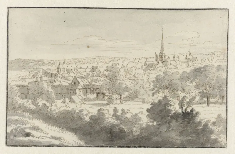 Gezicht op Nivelles, Waals-Brabant Wall Art by Josua de Grave - High-Resolution Digital Print