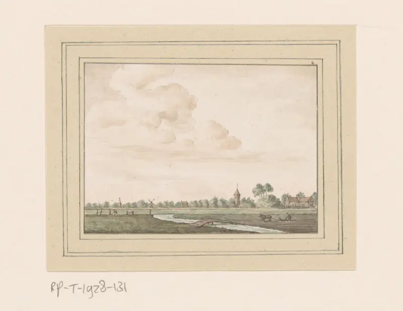 Gezicht op Noordwelle in Zeeland Wall Art by anonymous - High-Resolution Digital Print