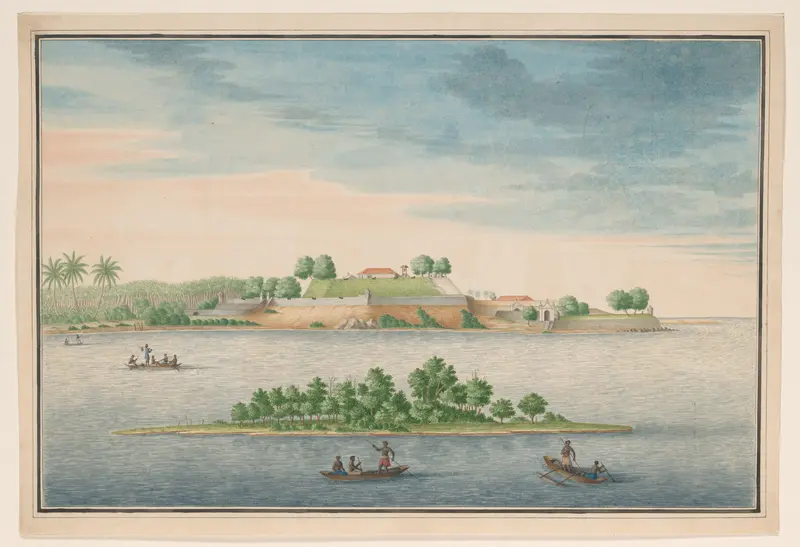 Gezicht op noordzijde van het fort te Kalutara Wall Art by anonymous - High-Resolution Digital Print