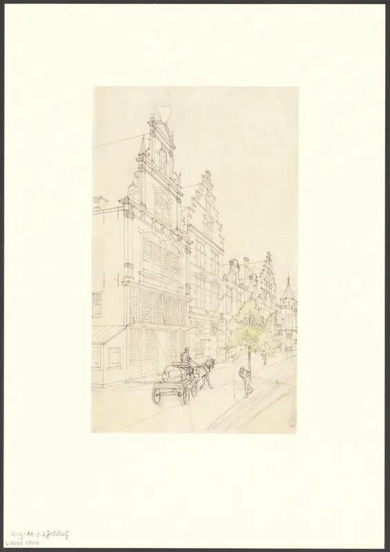 Gezicht op Oud-Holland tijdens de Wereldtentoonstelling voor het Hotel- en Reiswezen in 1895 Wall Art by Evert Breman - High-Resolution Digital Print