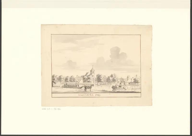 Gezicht op Ouderkerk aan de Amstel Wall Art by anonymous - High-Resolution Digital Print