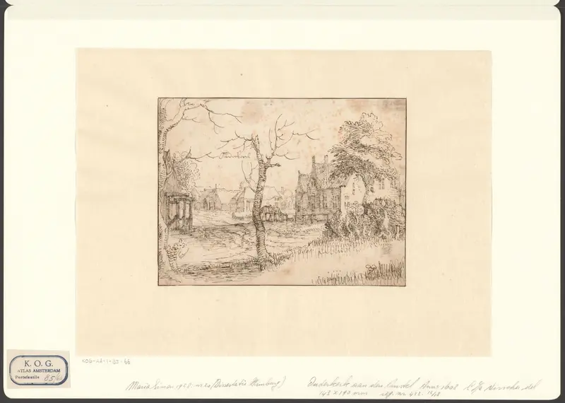 Gezicht op Ouderkerk aan de Amstel Wall Art by Unknown - High-Resolution Digital Print