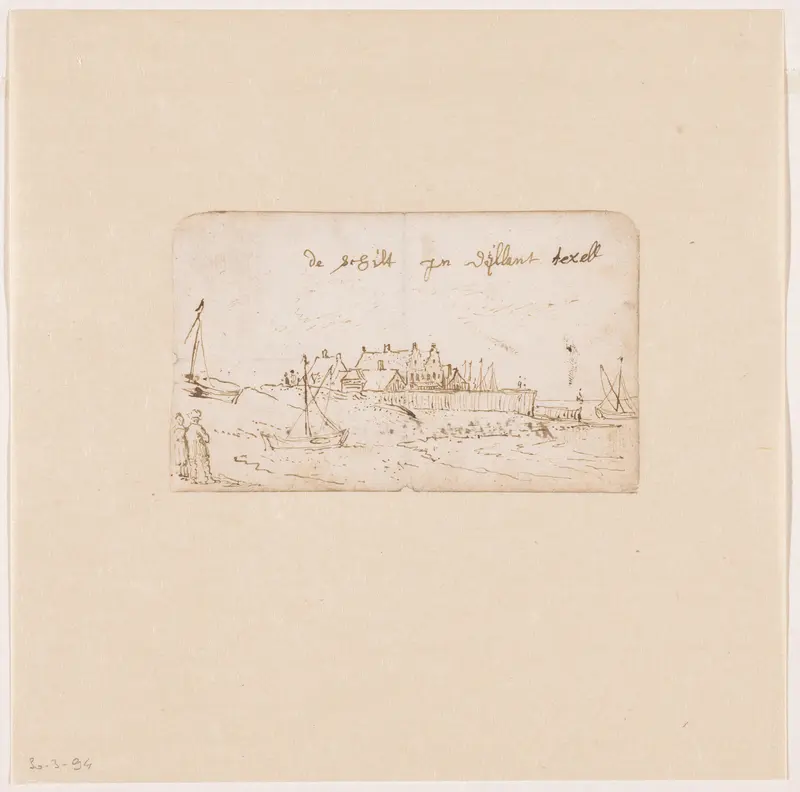 Gezicht op Oudeschild te Texel Wall Art by Abraham Willaerts - High-Resolution Digital Print