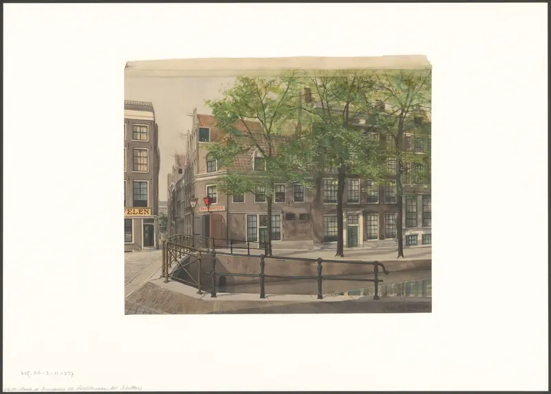 Gezicht op Oudezijds Achterburgwal 184 Wall Art by Unknown - High-Resolution Digital Print