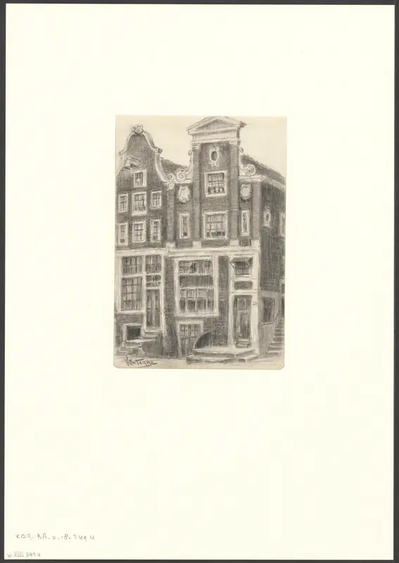 Gezicht op panden aan de Brouwersgracht Wall Art by Unknown - High-Resolution Digital Print