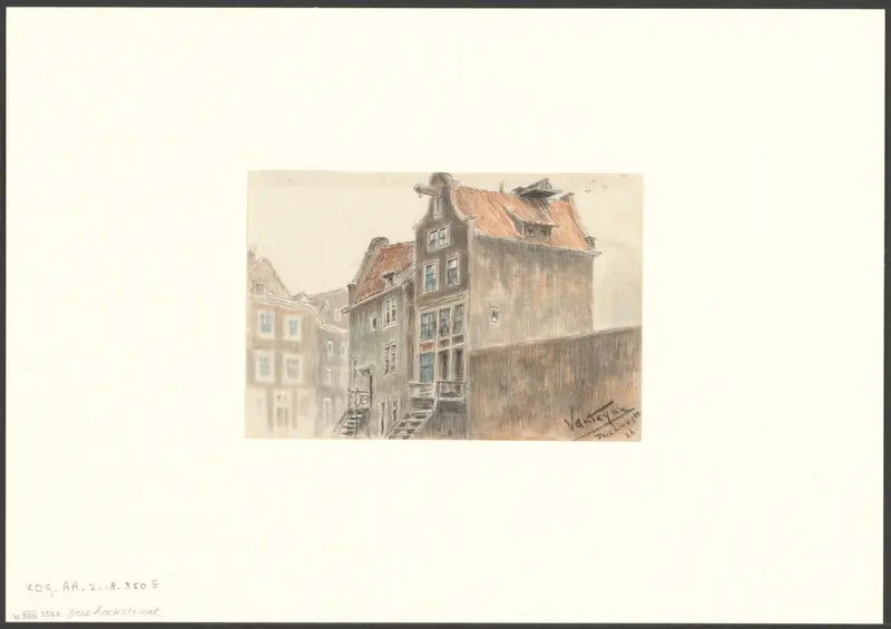 Gezicht op panden aan de Driehoekstraat Wall Art by Unknown - High-Resolution Digital Print