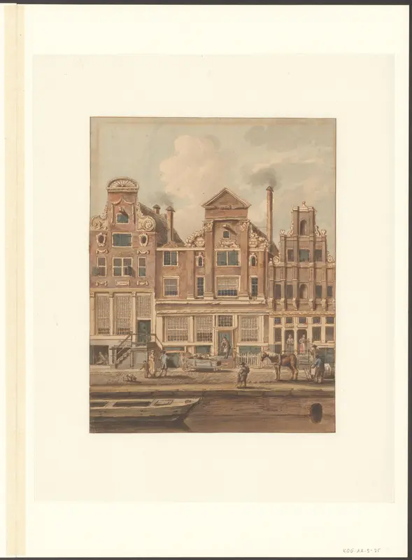 Gezicht op panden aan de Keizersgracht Wall Art by Unknown - High-Resolution Digital Print