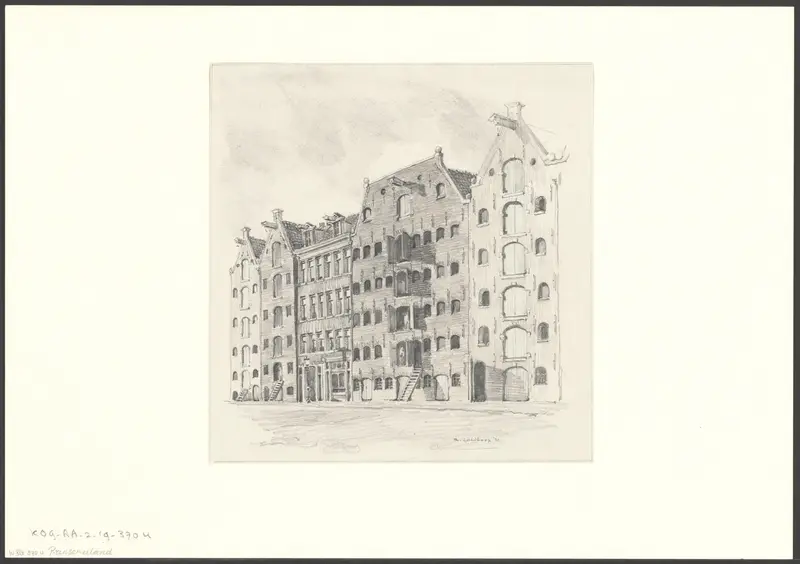 Gezicht op Prinseneiland 135-145 Wall Art by Unknown - High-Resolution Digital Print