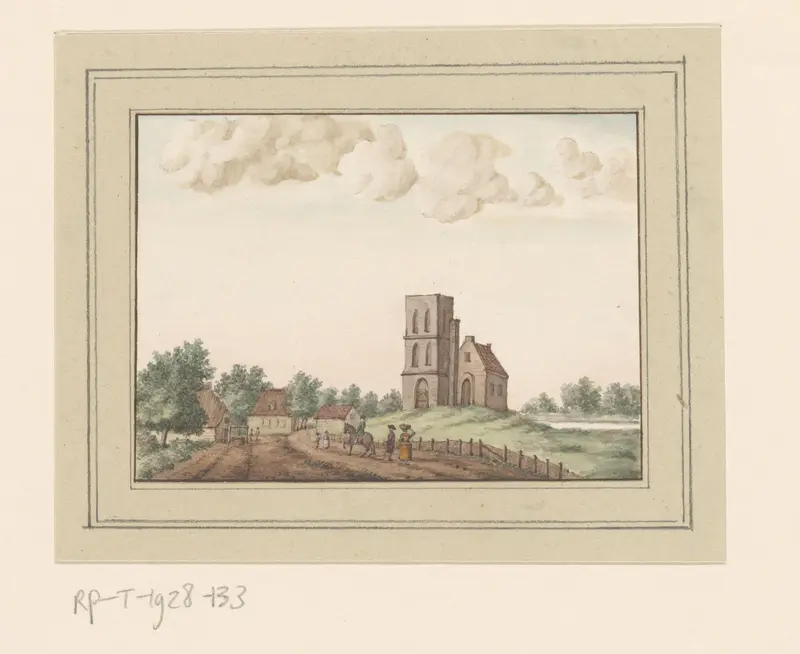 Gezicht op Puiflijk bij Druten Wall Art by anonymous - High-Resolution Digital Print