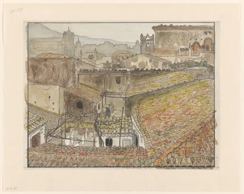 Gezicht op Randazzo, Sicilië Wall Art by Wijnand Otto Jan Nieuwenkamp - High-Resolution Digital Print