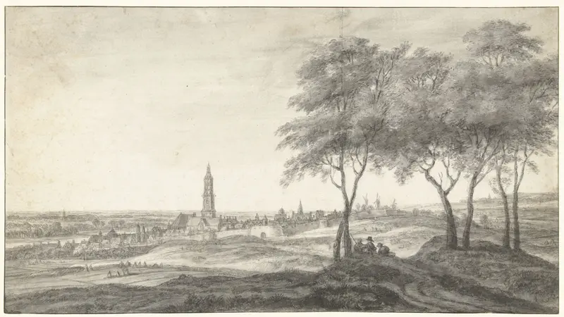 Gezicht op Rhenen Wall Art by Anthonie Waterloo - High-Resolution Digital Print