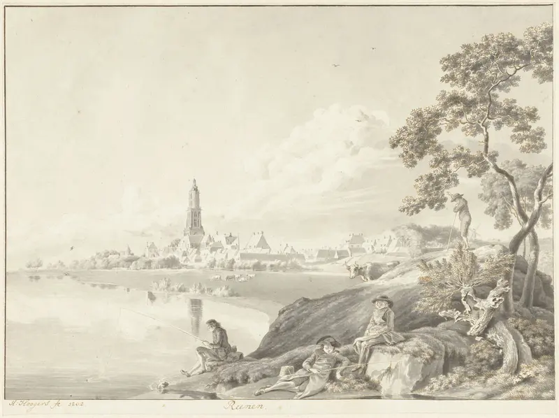 Gezicht op Rhenen Wall Art by Unknown - High-Resolution Digital Print