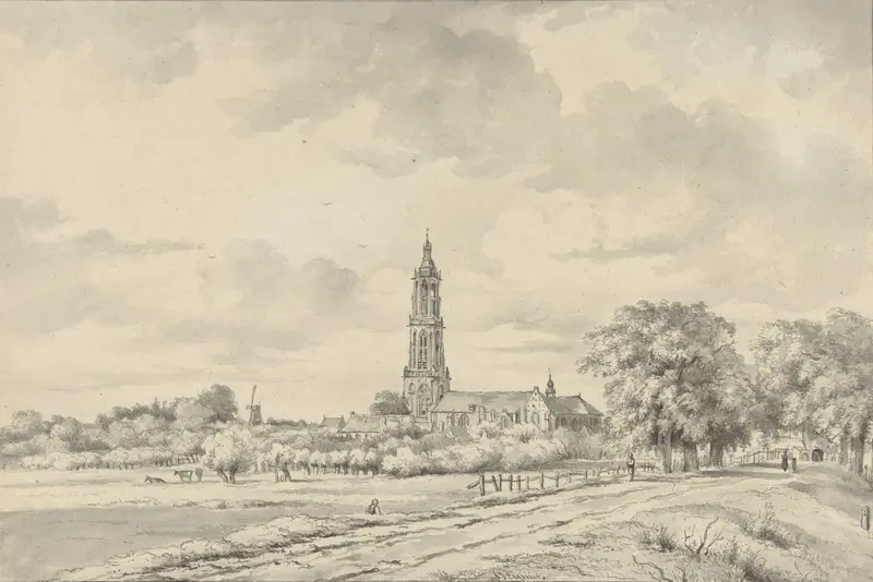 Gezicht op Rhenen Wall Art by Arnoldus Johannes Eymer - High-Resolution Digital Print