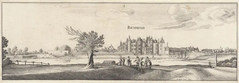 Gezicht op Richmond Palace in Surrey Wall Art by Unknown - High-Resolution Digital Print