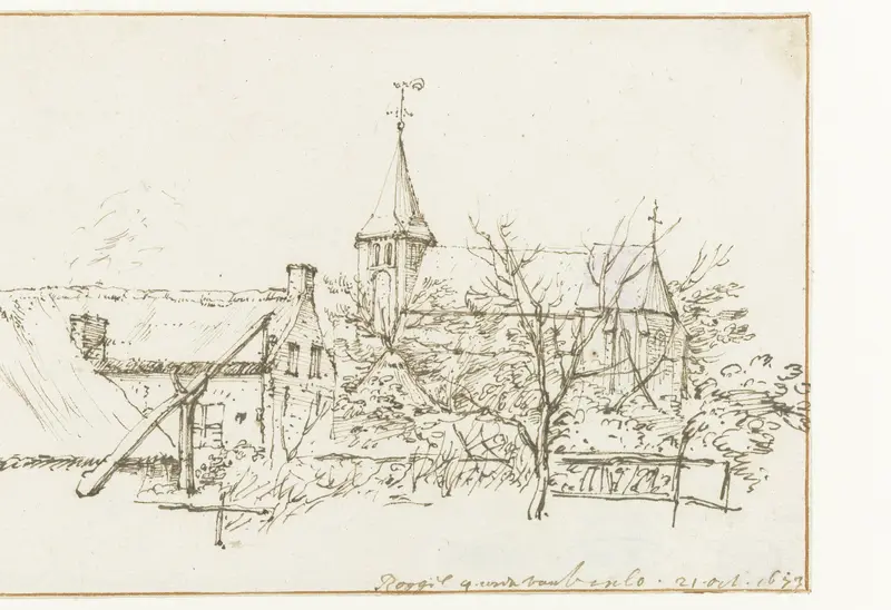 Gezicht op Roggel Wall Art by Constantijn Huygens (II) - High-Resolution Digital Print
