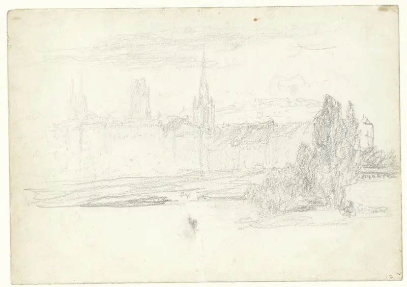 Gezicht op Rouen Wall Art by Matthijs Maris - High-Resolution Digital Print