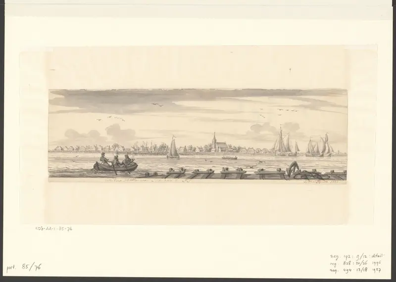Gezicht op Schellingwoude vanaf het IJ Wall Art by Unknown - High-Resolution Digital Print