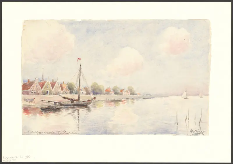 Gezicht op Schellingwoude Wall Art by Unknown - High-Resolution Digital Print