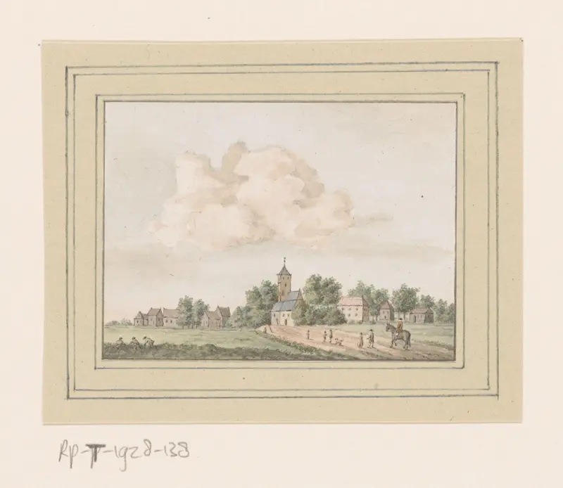 Gezicht op Serooskerke in Zeeland Wall Art by anonymous - High-Resolution Digital Print