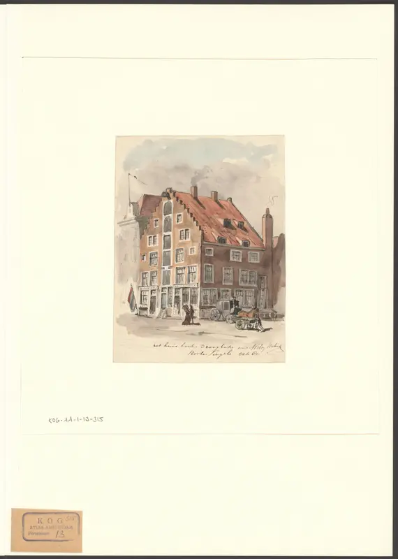 Gezicht op Singel 2A, hoek Droogbak Wall Art by Unknown - High-Resolution Digital Print