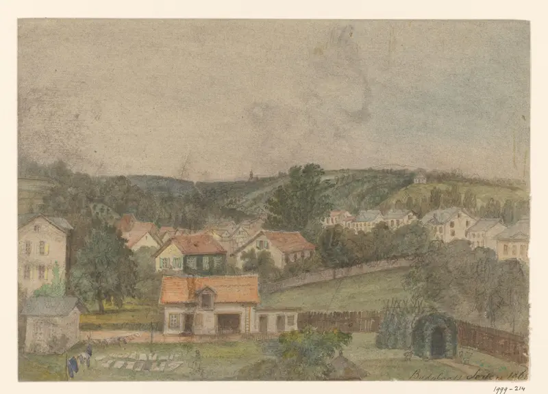 Gezicht op Soden-am-Taunus, Duitsland Wall Art by Adrianus Johannes Bik - High-Resolution Digital Print