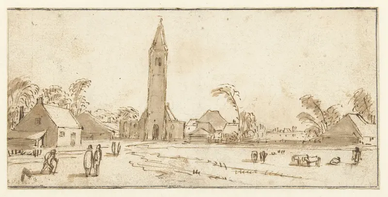 Gezicht op Spaarnwoude Wall Art by Esaias van de Velde - High-Resolution Digital Print