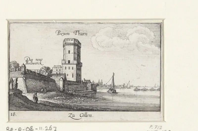 Gezicht op stadsmuren van Keulen Wall Art by Abraham Hogenberg - High-Resolution Digital Print
