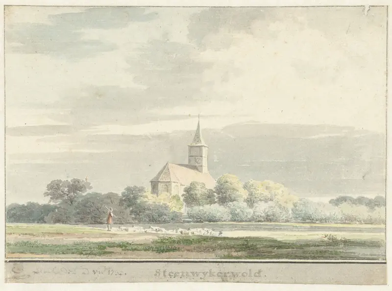 Gezicht op Steenwijkerwold Wall Art by Cornelis Pronk - High-Resolution Digital Print