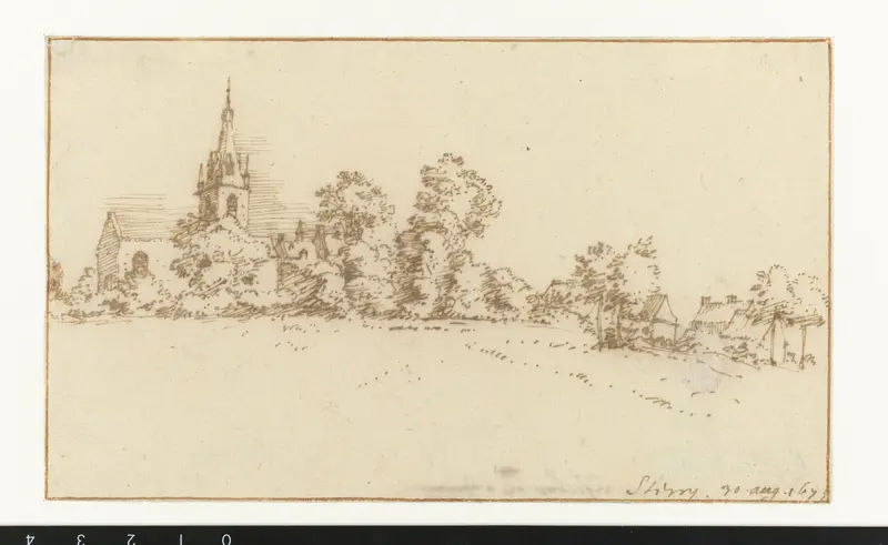 Gezicht op Strépy Wall Art by Constantijn Huygens (II) - High-Resolution Digital Print