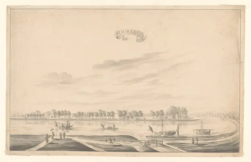Gezicht op Surabaya Wall Art by Unknown - High-Resolution Digital Print