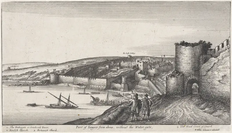 Gezicht op Tanger met fortificaties Wall Art by Unknown - High-Resolution Digital Print