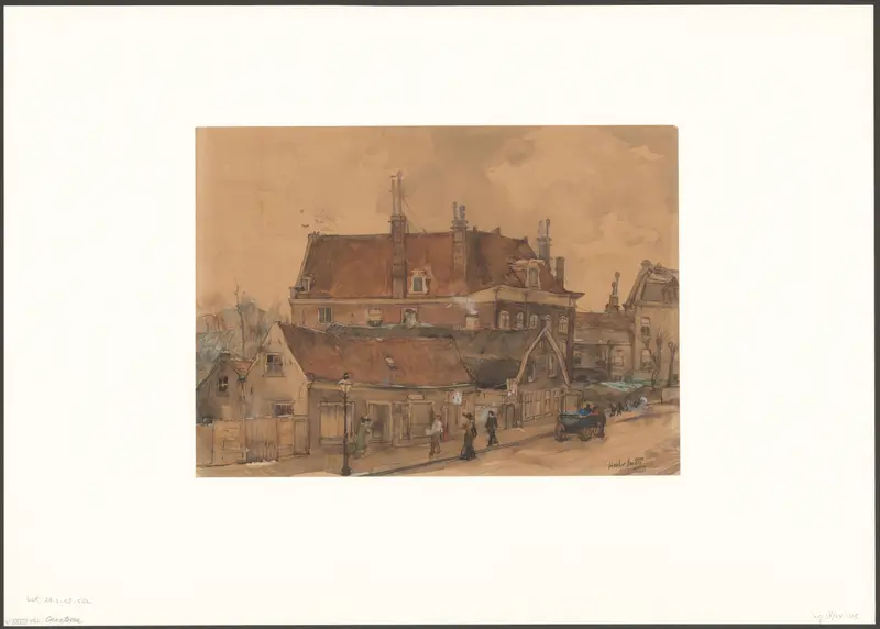 Gezicht op tehuis De Eendragt aan de Overtoom Wall Art by Unknown - High-Resolution Digital Print