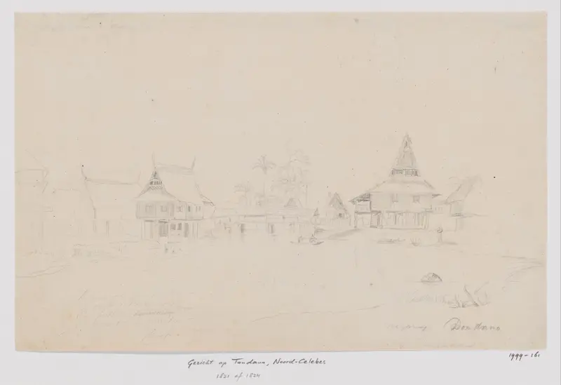 Gezicht op Tondano, Noord-Celebes Wall Art by Adrianus Johannes Bik - High-Resolution Digital Print