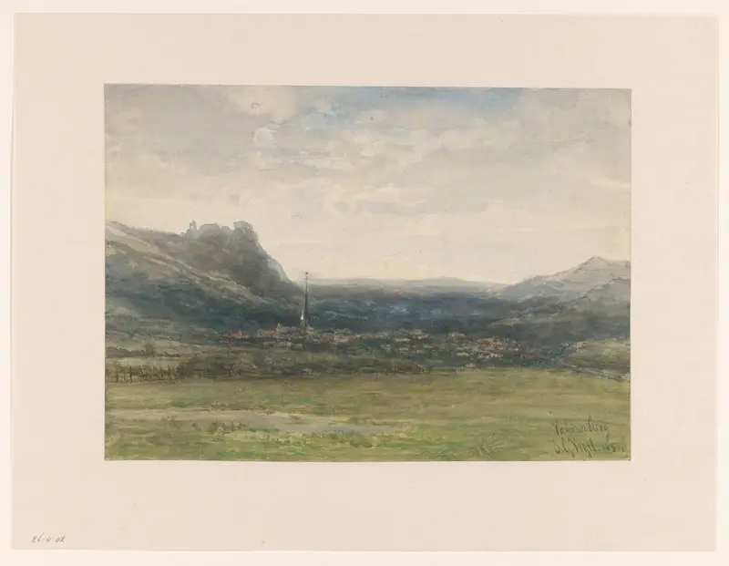 Gezicht op Valkenburg, Limburg Wall Art by Unknown - High-Resolution Digital Print
